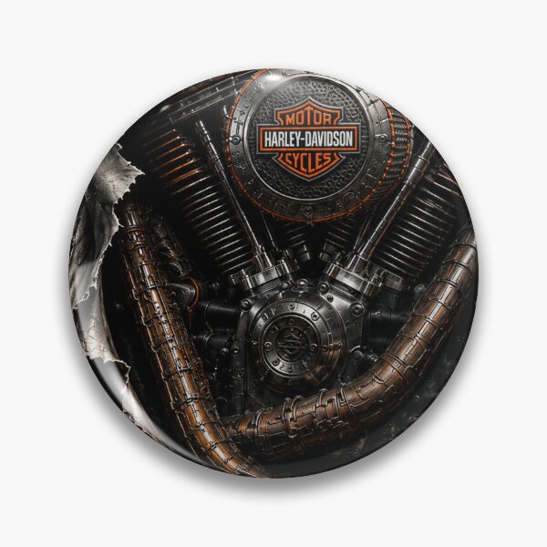 Item preview, Harley-Davidson V-Twin Engine Breakthrough 3D Graphic designed and sold by JcAbstractArt.