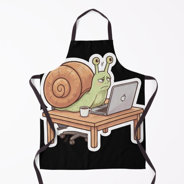 Item preview, Snail Burnout Sticker – Deadline? Maybe Later Meme designed and sold by SoftAuraStudi0.