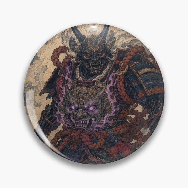 Item preview, Shadow Vanguard - Vintage Japanese Oni Samurai Ukiyo-e Woodblock designed and sold by bapupa.
