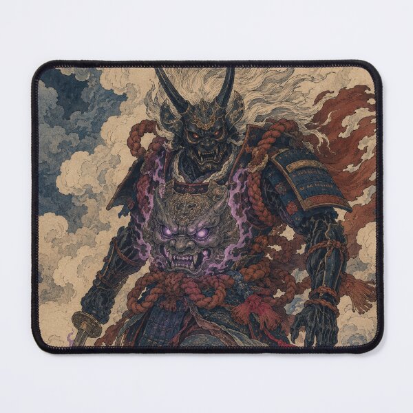Item preview, Shadow Vanguard - Vintage Japanese Oni Samurai Ukiyo-e Woodblock designed and sold by bapupa.