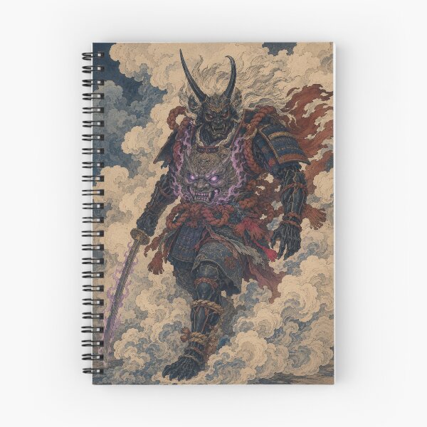 Item preview, Shadow Vanguard - Vintage Japanese Oni Samurai Ukiyo-e Woodblock designed and sold by bapupa.