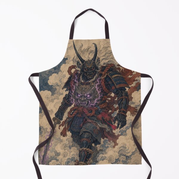 Item preview, Shadow Vanguard - Vintage Japanese Oni Samurai Ukiyo-e Woodblock designed and sold by bapupa.
