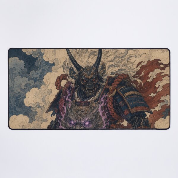 Item preview, Shadow Vanguard - Vintage Japanese Oni Samurai Ukiyo-e Woodblock designed and sold by bapupa.