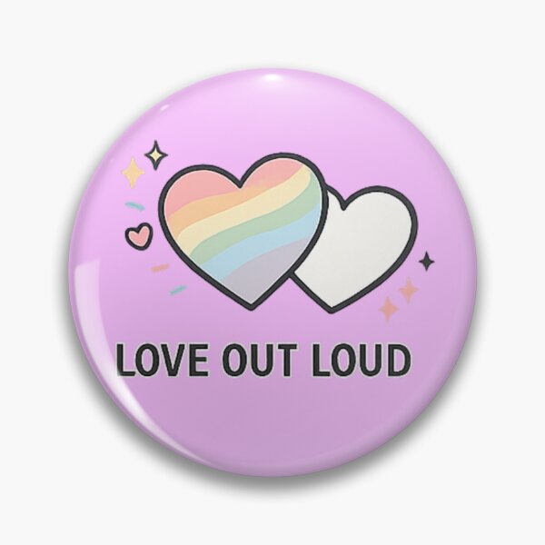 Item preview, Love out loud minimalistic design designed and sold by fadeinkstudio.