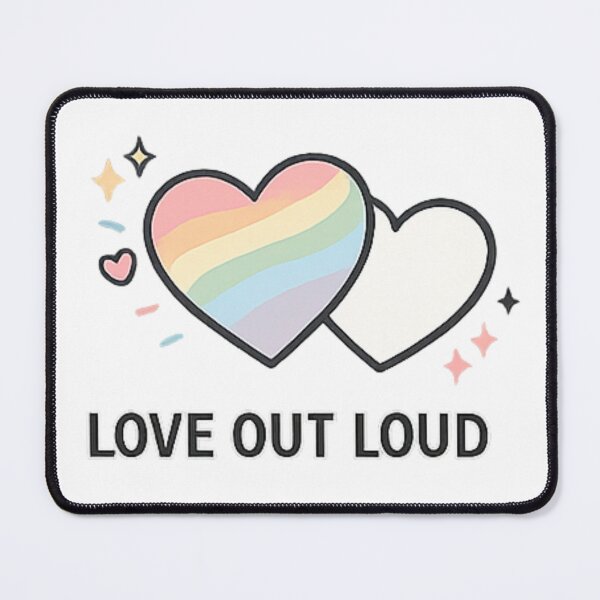 Item preview, Love out loud minimalistic design designed and sold by fadeinkstudio.