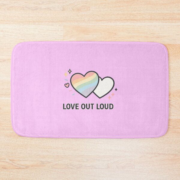 Item preview, Love out loud minimalistic design designed and sold by fadeinkstudio.
