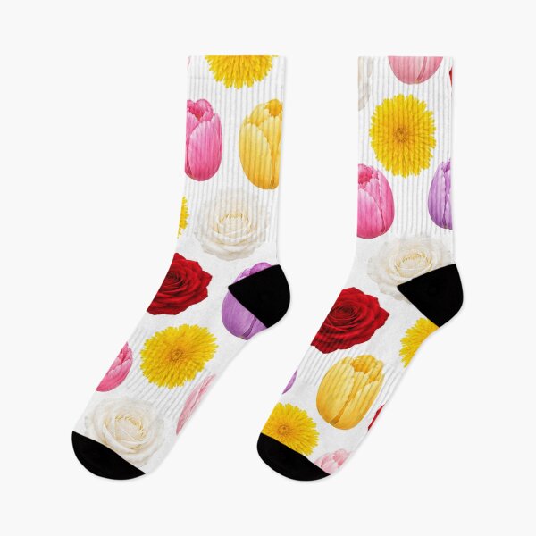 Item preview, Mixed Floral Pattern – Roses, Tulips & Dandelions Seamless Design designed and sold by Seculinator.