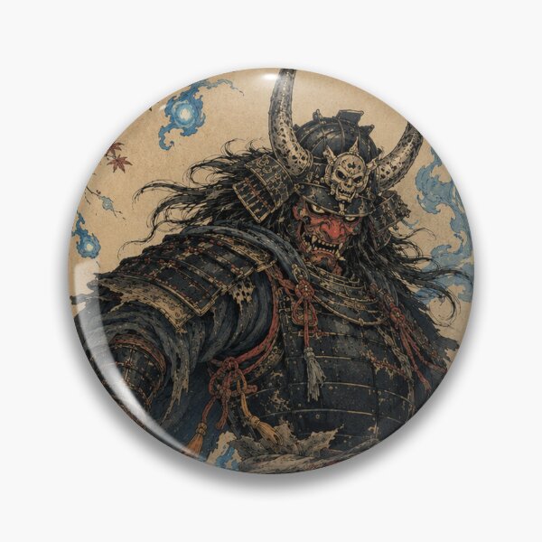 Item preview, Spectral Shogun - Vintage Japanese Oni Samurai Ukiyo-e Woodblock designed and sold by bapupa.