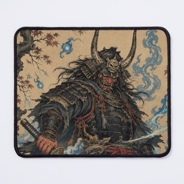 Item preview, Spectral Shogun - Vintage Japanese Oni Samurai Ukiyo-e Woodblock designed and sold by bapupa.
