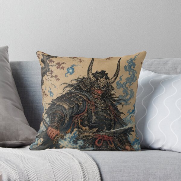Item preview, Spectral Shogun - Vintage Japanese Oni Samurai Ukiyo-e Woodblock designed and sold by bapupa.