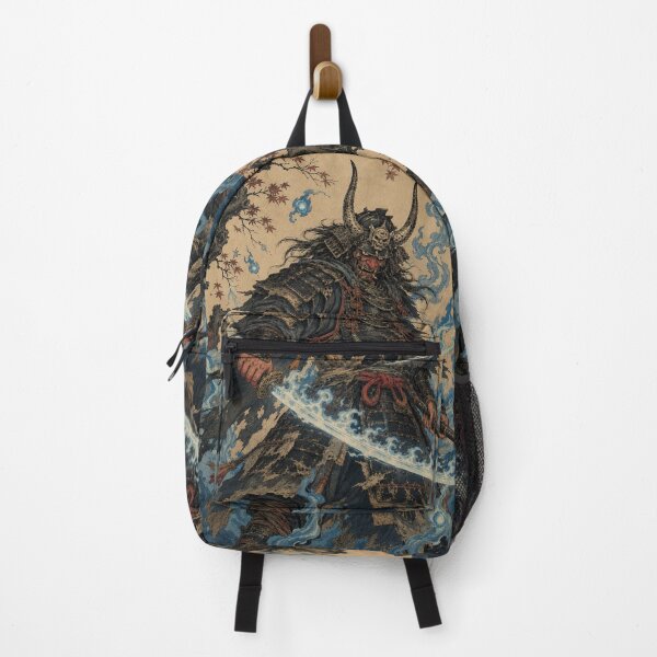 Item preview, Spectral Shogun - Vintage Japanese Oni Samurai Ukiyo-e Woodblock designed and sold by bapupa.