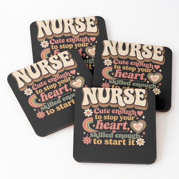 Item preview,  Groovy Nurse Cute Enough To Stop Your Heart Retro Design designed and sold by Octupussy.