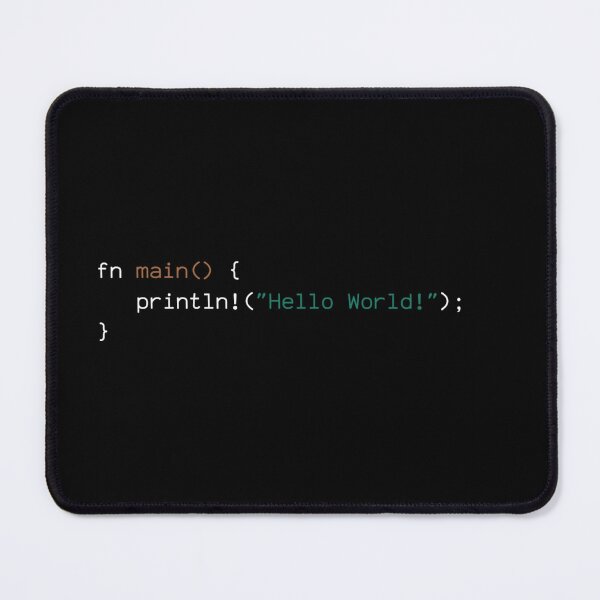 Item preview, Hello World in Rust designed and sold by Léni Carpentier.