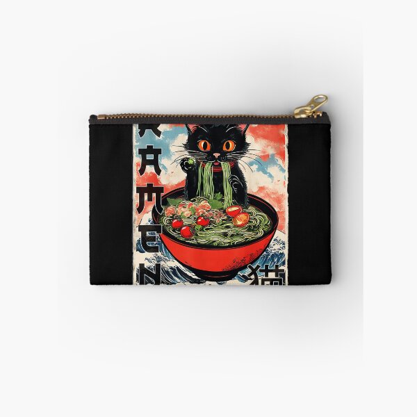 Item preview, Ramen Cat Black Cat Japanese Noodles Foodie Lover designed and sold by AmaXONIC.