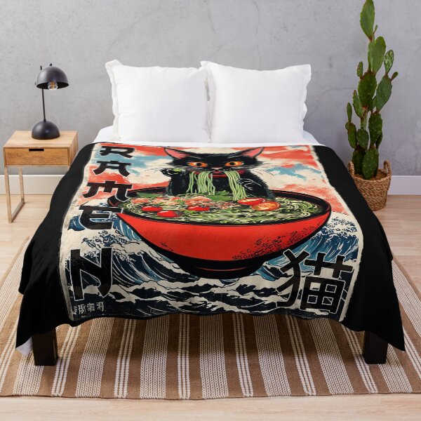 Item preview, Ramen Cat Black Cat Japanese Noodles Foodie Lover designed and sold by AmaXONIC.
