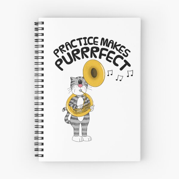 Item preview, Cat Playing Sousaphone, Practice Makes Purrrfect, Tubaist Musician designed and sold by doodlerob.