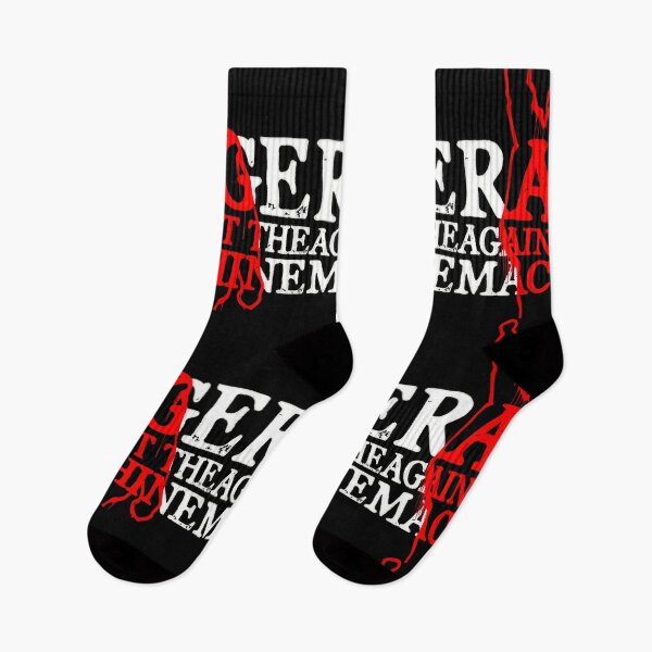 Item preview, Red Silhouette Man In White Typography #2394 designed and sold by aztra-art.