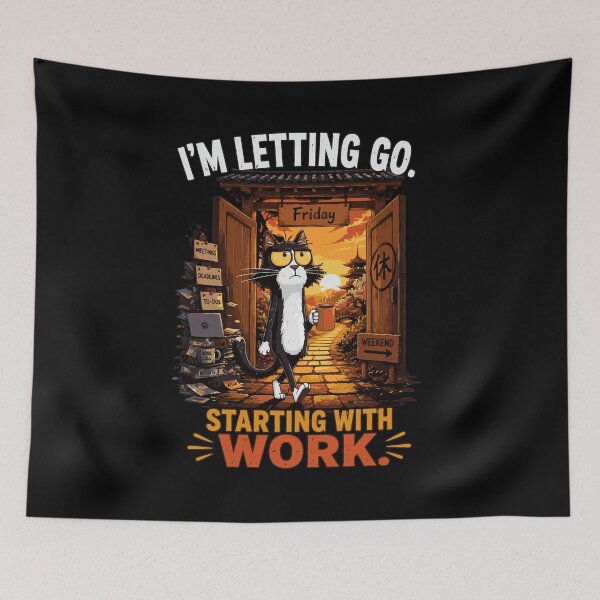 Item preview, Letting Go Starts With Work designed and sold by jodotodesign.
