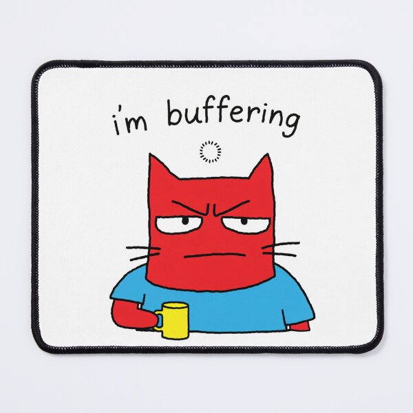 Item preview, Copy of System Rebooting — Funny Glitch Cat Coffee Lover Sticker designed and sold by AMBAYK.