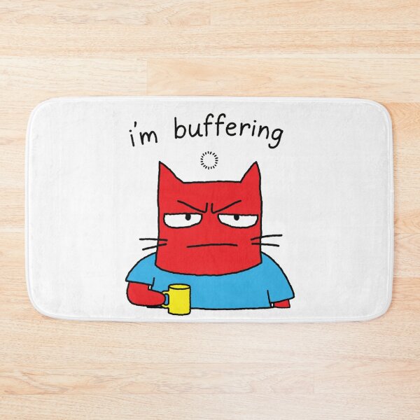 Item preview, Copy of System Rebooting — Funny Glitch Cat Coffee Lover Sticker designed and sold by AMBAYK.