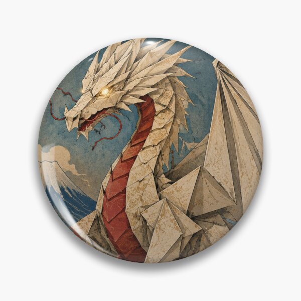 Item preview, Folding Dragon - Vintage Japanese Origami Ukiyo-e Woodblock designed and sold by bapupa.