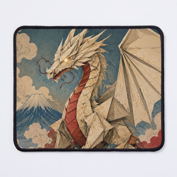 Item preview, Folding Dragon - Vintage Japanese Origami Ukiyo-e Woodblock designed and sold by bapupa.