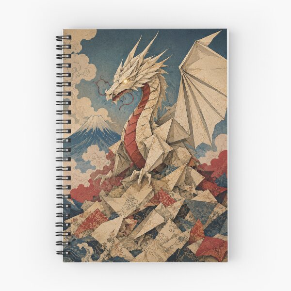 Item preview, Folding Dragon - Vintage Japanese Origami Ukiyo-e Woodblock designed and sold by bapupa.