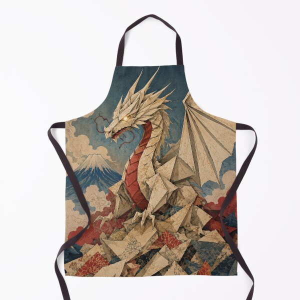 Item preview, Folding Dragon - Vintage Japanese Origami Ukiyo-e Woodblock designed and sold by bapupa.