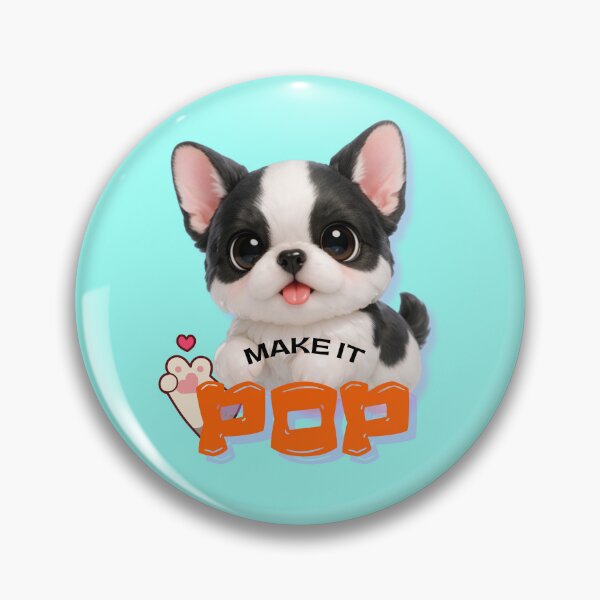 Item preview, Make It Pop Cute French Bulldog Puppy Pop Art designed and sold by Soluna Studio.