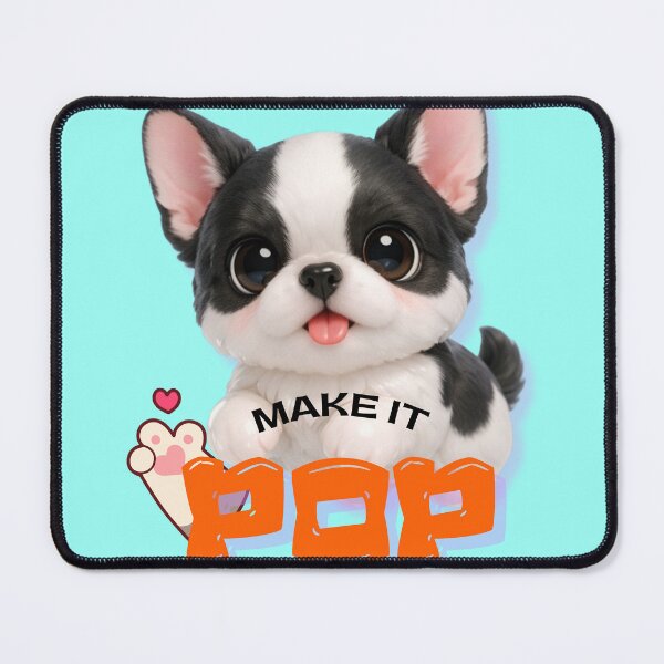 Item preview, Make It Pop Cute French Bulldog Puppy Pop Art designed and sold by Soluna Studio.