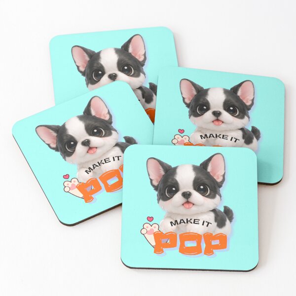 Item preview, Make It Pop Cute French Bulldog Puppy Pop Art designed and sold by Soluna Studio.