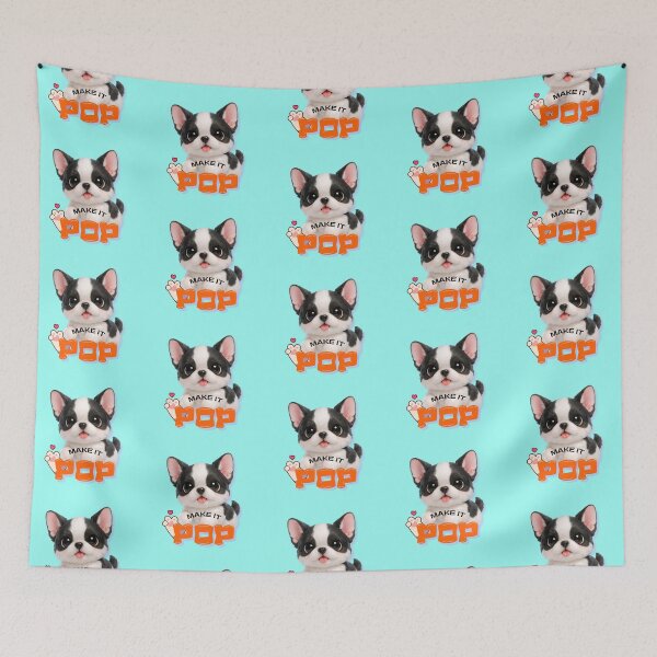 Item preview, Make It Pop Cute French Bulldog Puppy Pop Art designed and sold by Soluna Studio.