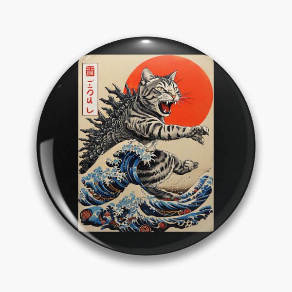 Item preview, Fang Godzilla Cat Kaiju Monster Feline Lover designed and sold by AmaXONIC.