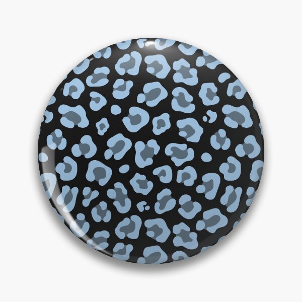 Item preview, Black And Baby Blue Leopard Print designed and sold by pattern-archive.