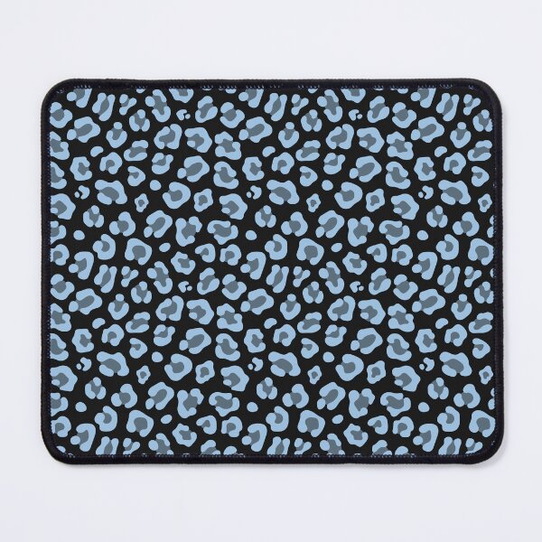 Item preview, Black And Baby Blue Leopard Print designed and sold by pattern-archive.