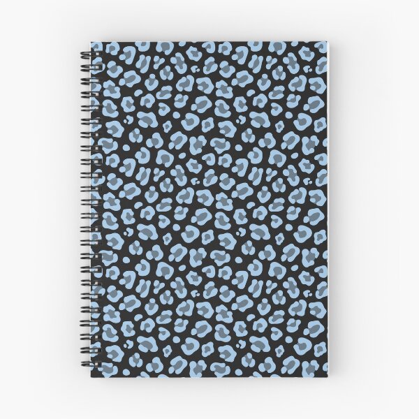 Item preview, Black And Baby Blue Leopard Print designed and sold by pattern-archive.