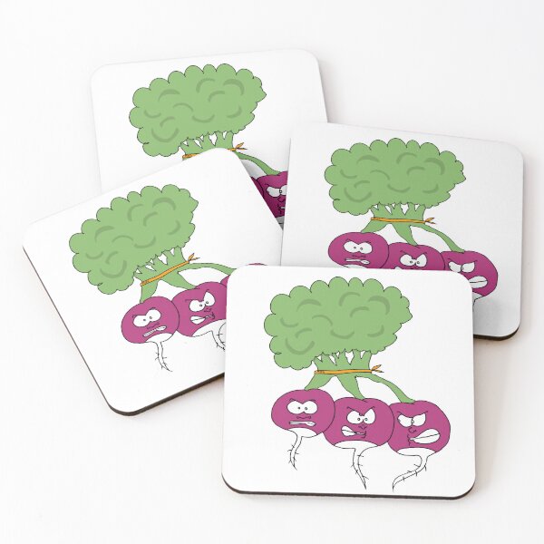 Item preview, Funny Radish Gang Angry Vegetable Baddest Food Pun designed and sold by MyxaART.