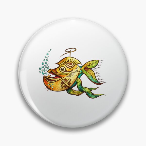 Item preview, Steampunk Mechanical Fish with Halo Art designed and sold by Creativewordes.