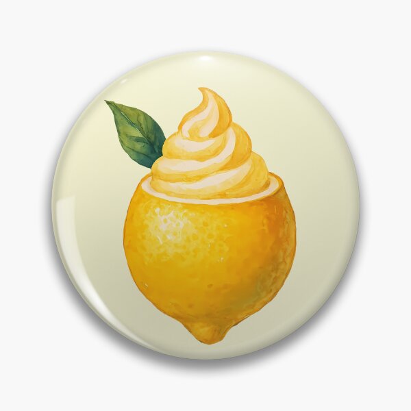 Item preview, Watercolor Sfusato Amalfi Lemon – Lemon Sorbet Served in Citrus Fruit  designed and sold by EmeraldeaArt.