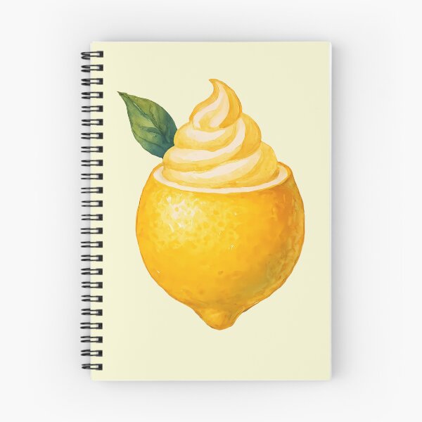 Item preview, Watercolor Sfusato Amalfi Lemon – Lemon Sorbet Served in Citrus Fruit  designed and sold by EmeraldeaArt.