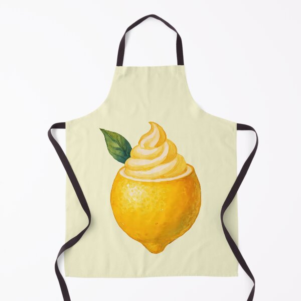 Item preview, Watercolor Sfusato Amalfi Lemon – Lemon Sorbet Served in Citrus Fruit  designed and sold by EmeraldeaArt.