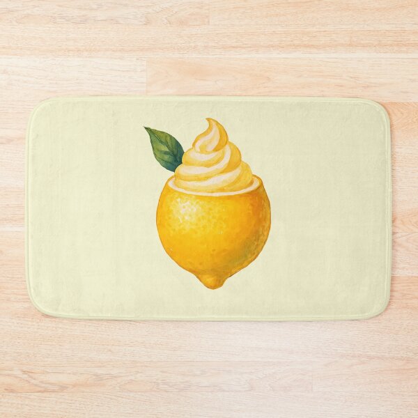 Item preview, Watercolor Sfusato Amalfi Lemon – Lemon Sorbet Served in Citrus Fruit  designed and sold by EmeraldeaArt.