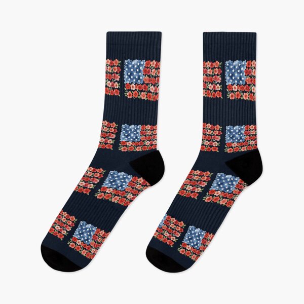 Item preview, Floral American Flag States : Patriotic 4th July gift designed and sold by Amzkao.