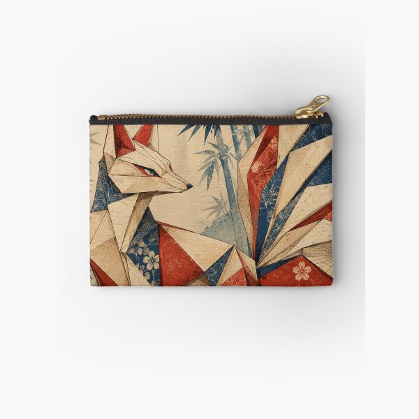 Item preview, Geometric Fox - Vintage Japanese Origami Ukiyo-e Woodblock designed and sold by bapupa.