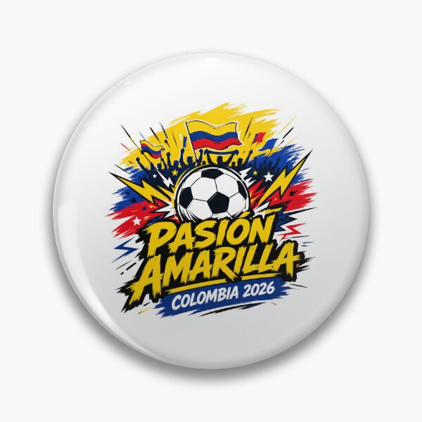 Item preview, Colombia 2026 Pasion Amarilla Football designed and sold by RedCircleArt.