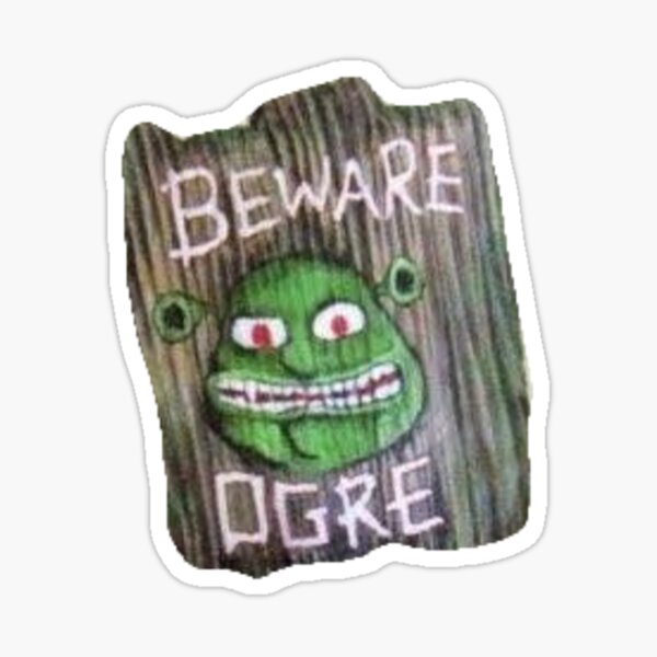 Shrek Swamp Sign Sticker