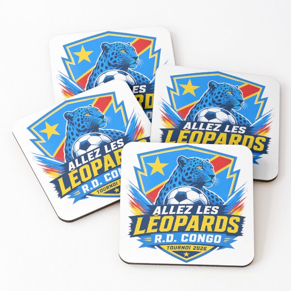 Item preview, DR Congo 2026 Leopards Football Crest designed and sold by RedCircleArt.