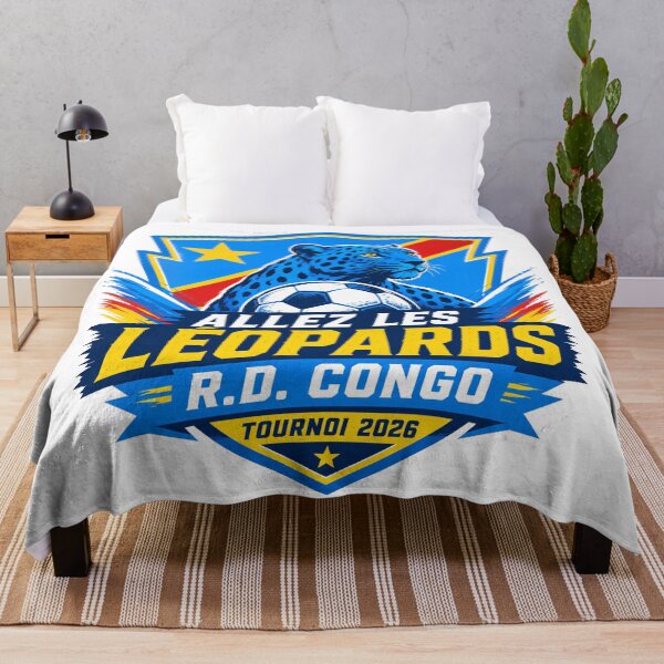 Item preview, DR Congo 2026 Leopards Football Crest designed and sold by RedCircleArt.