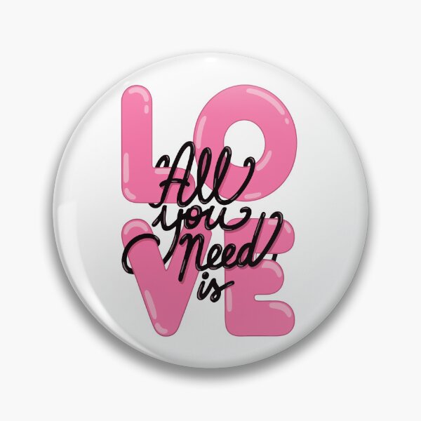 Item preview, LOVE Pink 3D Typography Aesthetic Cute Romantic Graphic Design designed and sold by Snifferius.