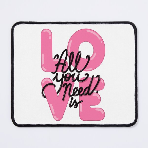 Item preview, LOVE Pink 3D Typography Aesthetic Cute Romantic Graphic Design designed and sold by Snifferius.